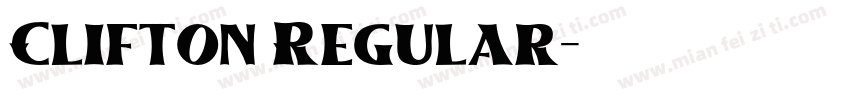 Clifton Regular字体转换